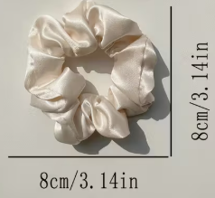 ⭐ Halo Satin Essentials – 4‑Piece Scrunchie Set